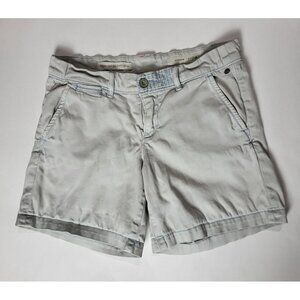 Pilcro Hyphen Womens Light Blue Cotton Casual Shorts Size 26